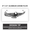2" X 4" Aluminum License Plate  Thumbnail