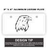 2" X 4" Aluminum License Plate  Thumbnail