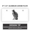 2" X 4" Aluminum License Plate  Thumbnail