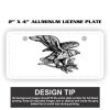 2" X 4" Aluminum License Plate  Thumbnail