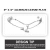 2" X 4" Aluminum License Plate  Thumbnail
