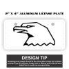 2" X 4" Aluminum License Plate  Thumbnail