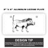 2" X 4" Aluminum License Plate  Thumbnail