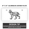 2" X 4" Aluminum License Plate  Thumbnail