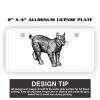 2" X 4" Aluminum License Plate  Thumbnail