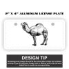 2" X 4" Aluminum License Plate  Thumbnail
