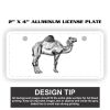 2" X 4" Aluminum License Plate  Thumbnail