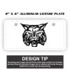 2" X 4" Aluminum License Plate  Thumbnail
