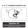 2" X 4" Aluminum License Plate  Thumbnail