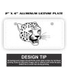 2" X 4" Aluminum License Plate  Thumbnail