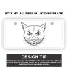 2" X 4" Aluminum License Plate  Thumbnail