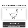 2" X 4" Aluminum License Plate  Thumbnail