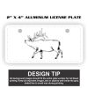 2" X 4" Aluminum License Plate  Thumbnail