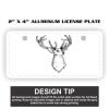 2" X 4" Aluminum License Plate  Thumbnail