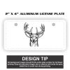 2" X 4" Aluminum License Plate  Thumbnail