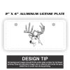 2" X 4" Aluminum License Plate  Thumbnail