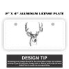 2" X 4" Aluminum License Plate  Thumbnail