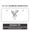 2" X 4" Aluminum License Plate  Thumbnail