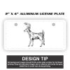 2" X 4" Aluminum License Plate  Thumbnail