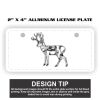 2" X 4" Aluminum License Plate  Thumbnail