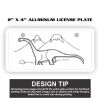 2" X 4" Aluminum License Plate  Thumbnail