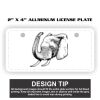 2" X 4" Aluminum License Plate  Thumbnail