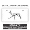 2" X 4" Aluminum License Plate  Thumbnail