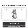 2" X 4" Aluminum License Plate  Thumbnail