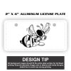 2" X 4" Aluminum License Plate  Thumbnail