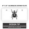 2" X 4" Aluminum License Plate  Thumbnail