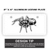 2" X 4" Aluminum License Plate  Thumbnail
