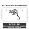 2" X 4" Aluminum License Plate  Thumbnail