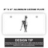 2" X 4" Aluminum License Plate  Thumbnail