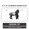 2" X 4" Aluminum License Plate  Thumbnail