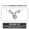 2" X 4" Aluminum License Plate  Thumbnail