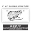 2" X 4" Aluminum License Plate  Thumbnail