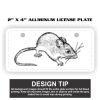 2" X 4" Aluminum License Plate  Thumbnail