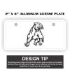 2" X 4" Aluminum License Plate  Thumbnail