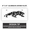2" X 4" Aluminum License Plate  Thumbnail