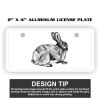 2" X 4" Aluminum License Plate  Thumbnail