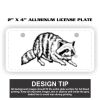 2" X 4" Aluminum License Plate  Thumbnail