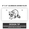 2" X 4" Aluminum License Plate  Thumbnail