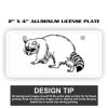 2" X 4" Aluminum License Plate  Thumbnail