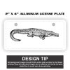 2" X 4" Aluminum License Plate  Thumbnail