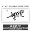 2" X 4" Aluminum License Plate  Thumbnail