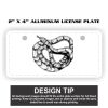 2" X 4" Aluminum License Plate  Thumbnail