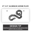 2" X 4" Aluminum License Plate  Thumbnail