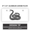 2" X 4" Aluminum License Plate  Thumbnail