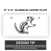 2" X 4" Aluminum License Plate  Thumbnail
