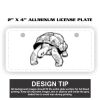2" X 4" Aluminum License Plate  Thumbnail